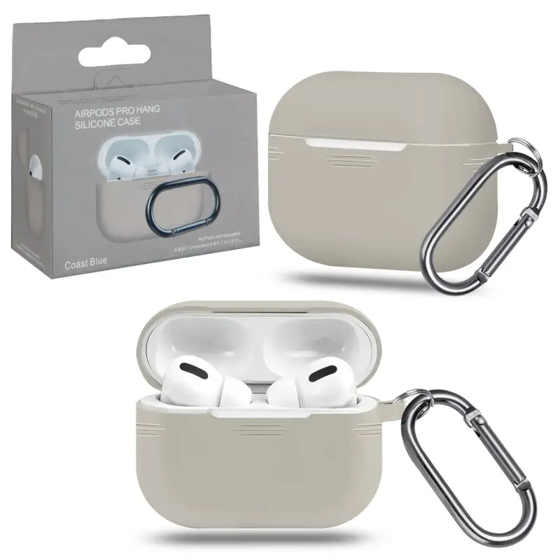 Чехол для AirPods Pro с карабином №1 Stone