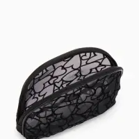 Косметичка дор Сердца 22*4*15, отд на молнии,  черный