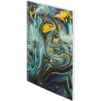 Бизнес-тетрадь А4,96л,кл,греб,ламин.обл. Attache Selection FluidБирюзовый