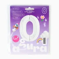 Воздушный шар фольгированный 40" &laquo;Цифра 0&raquo;