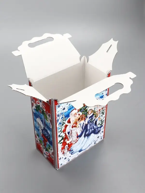 Подарочная новогодняя коробка «На катке», для сладких подарков, 17.8×10×32.5 см Подарочная новогодняя коробка «На катке», для сладких подарков, 17.8×10×32.5 см