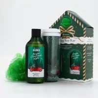 Подарочный набор Happy New Year: гель для душа, мочалка и термостакан, аромат хвойный лес, URAL LAB Подарочный набор Happy New Year: гель для душа, мочалка и термостакан, аромат хвойный лес, URAL LAB