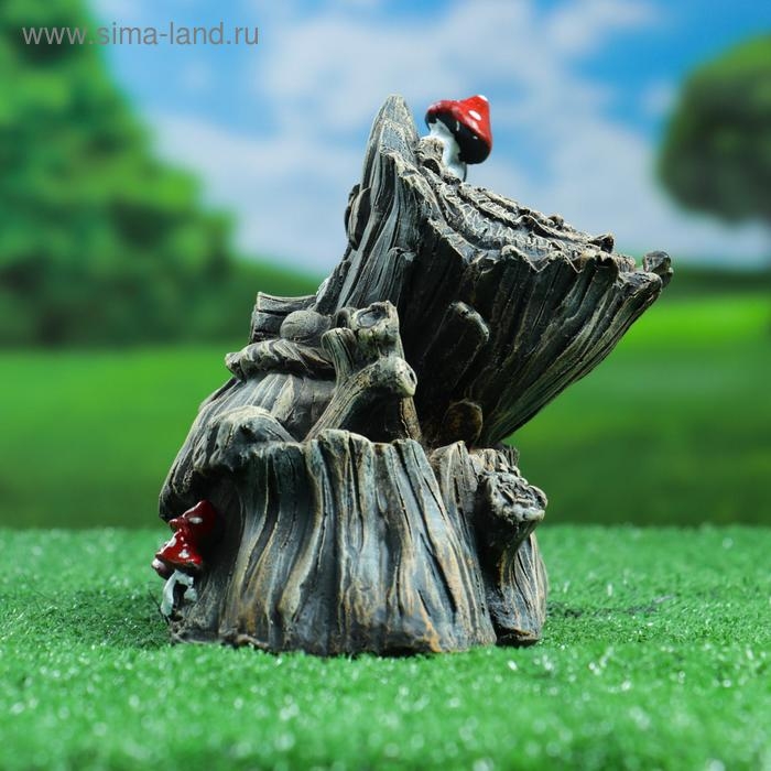 Садовая фигура  Садовая фигура "Лесовичок №3" серый 21х16х19см