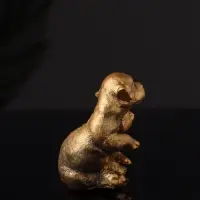 Набор фигурок &laquo;Гости, кошка и собака&raquo;, 2 шт., 7 см, бронза