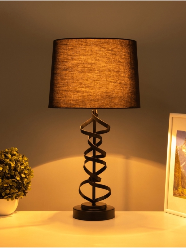 Настольная лампа Настольная лампа "Малави" Е27 40Вт черный 28х28х54 см