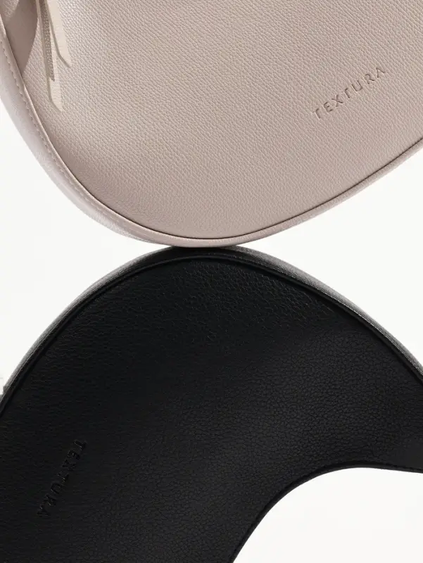 Сумка женская багет TEXTURA на молнии, 28&times;6.5&times;15 см, тёмно-бежевая