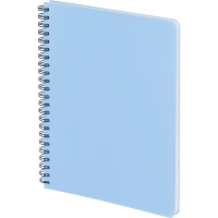 Бизнес-тетрадь А5,96л,кл,спир,пластик,тон.бл. Attache Bright colours Голуб