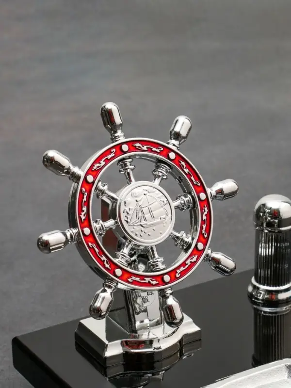 Набор настольный, органайзер 6 в 1 (часы, блок для бумаги, карандашница, визитница), 40&times;20&times;15 см