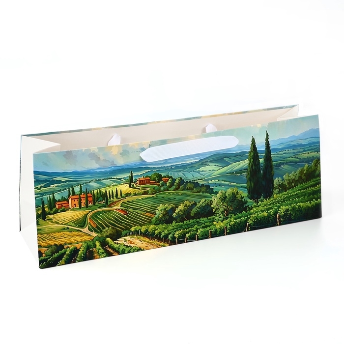 Пакет под бутылку горизонтальный «Сад», 36 × 10 × 13 см Пакет под бутылку горизонтальный «Сад», 36 × 10 × 13 см