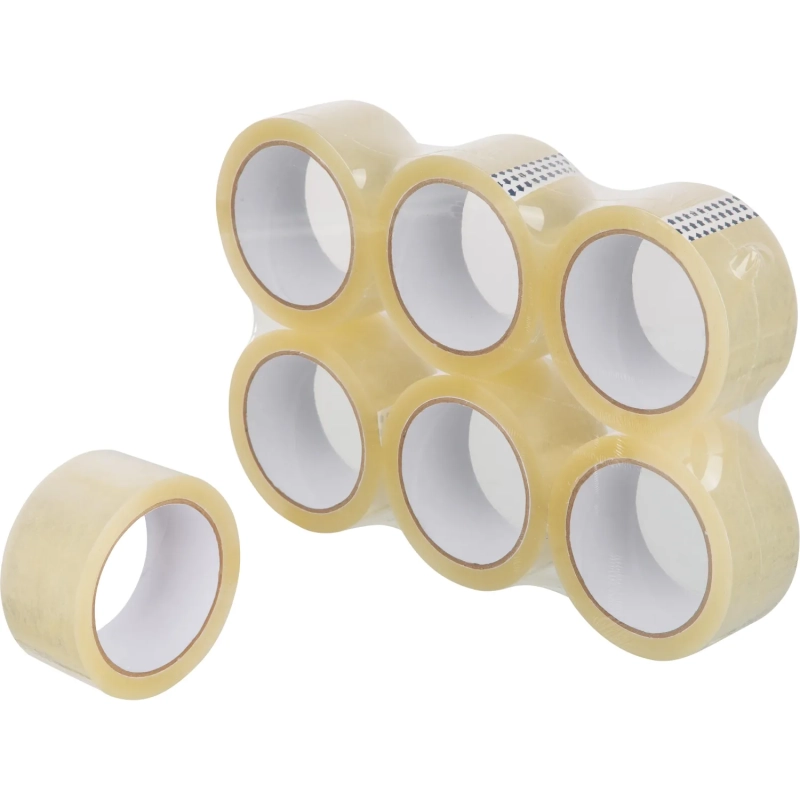 Клейкая лента упаковочная 48мм х 66м 45мкр прозрачная 6 шт/уп СПб