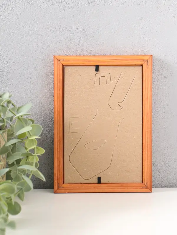 Фоторамка дерево 10х15 см, орех №2 (пластиковый экран)