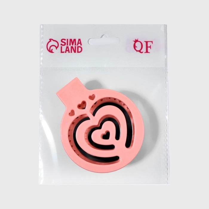 Расчёска массажная, складная, с зеркалом, d = 6,6 см, цвет розовый Расчёска массажная, складная, с зеркалом, d = 6,6 см, цвет розовый