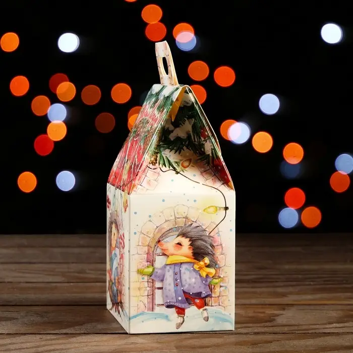 Подарочная коробка «Кролики» 9.1×7×15.7 см