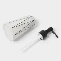 Аксессуары для ванной &laquo;Локо&raquo;, 4 предмета, дозатор для мыла 280 мл, мыльница, 2 стакана 250 мл, белые