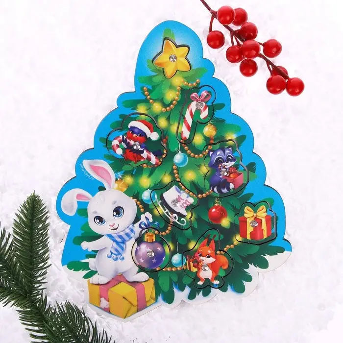 Новогодняя игрушка. Магнитная рыбалка «Новогодняя рыбалка с зайкой» Новогодняя игрушка. Магнитная рыбалка «Новогодняя рыбалка с зайкой»