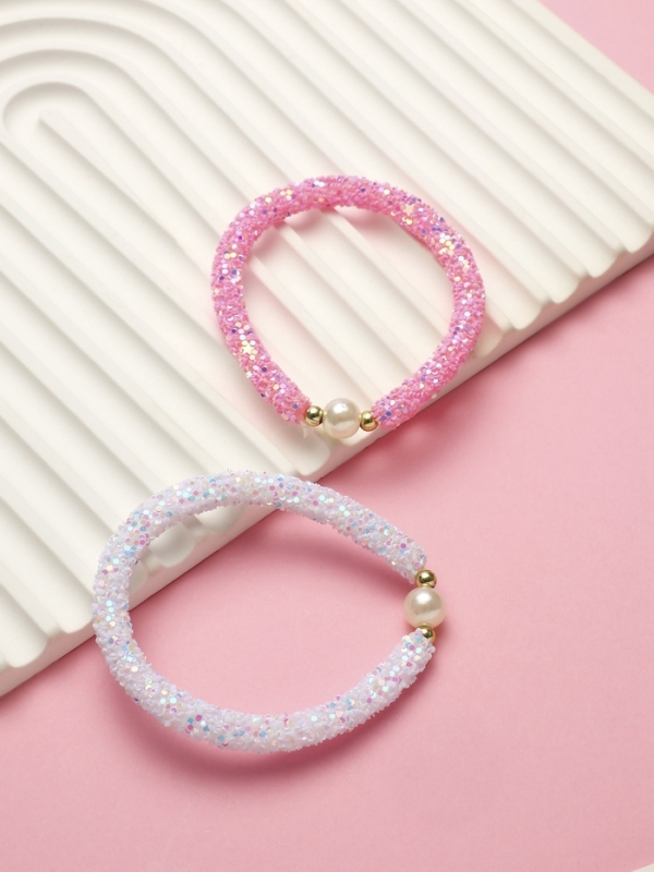 Браслет детский «Выбражулька» пайетки, сиренево-розовый Браслет детский «Выбражулька» пайетки, сиренево-розовый