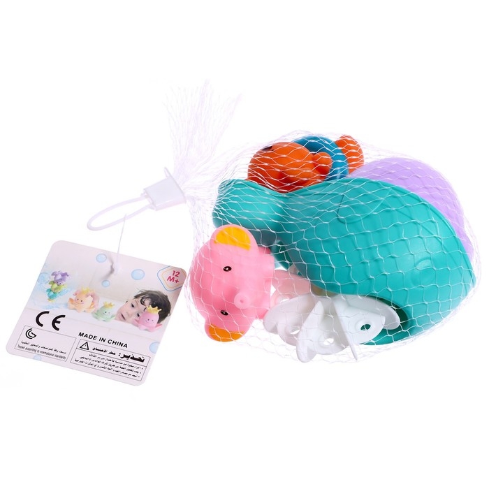 Набор игрушек для ванны &laquo;Зверята&raquo;, 4 предмета