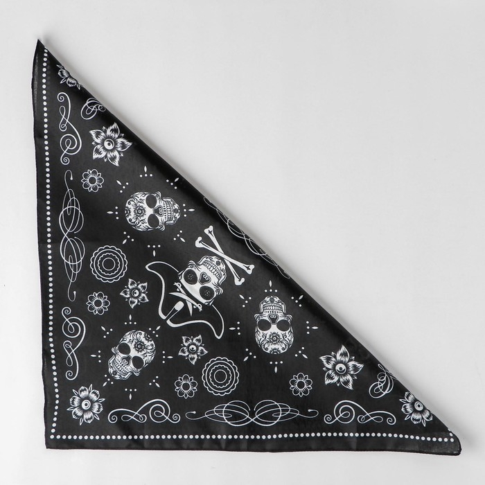 Бандана «Пират», взрослая, 50х50 см Бандана «Пират», взрослая, 50х50 см