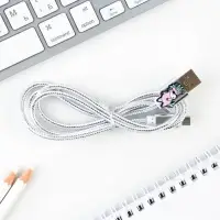 Кабель с доп элементом Micro USB, цвет микс.