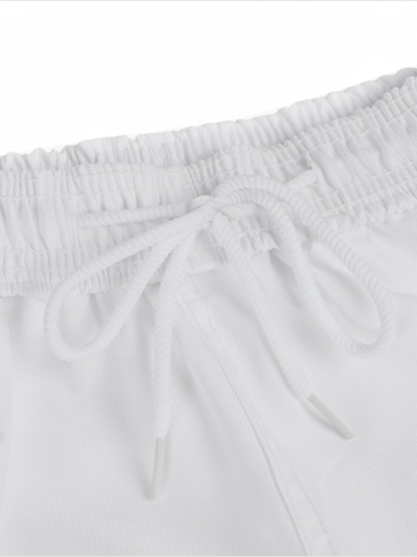 Добок (кимоно) для Тхэквондо, белый, черно-красный ворот, детский, размер 130