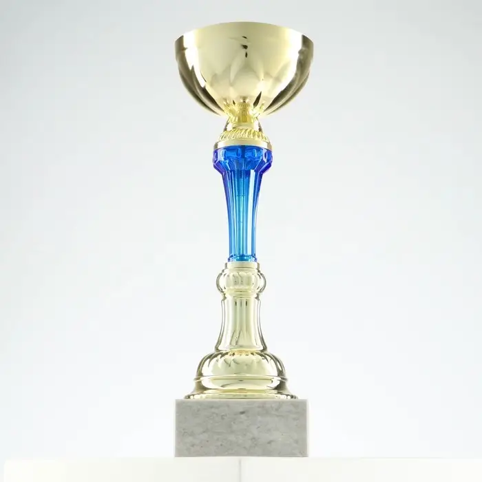 Кубок 132A, наградная фигура, золото, подставка камень, 28&times;10&times;9 см