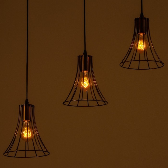 Светильник BayerLux Светильник BayerLux "Чилли" 3хЕ27 40Вт золото 18х50х19-119см