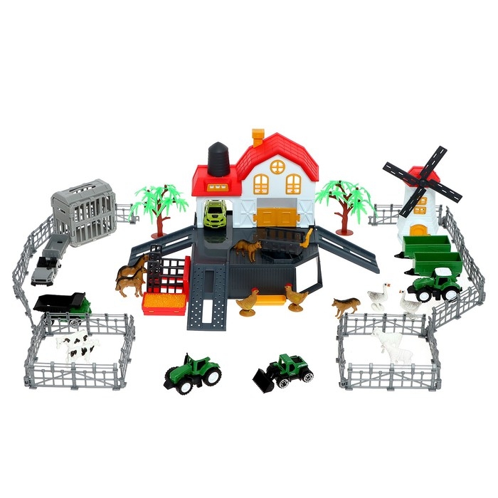 Парковка «Ферма», амбар, вольеры, транспорт, животные Парковка «Ферма», амбар, вольеры, транспорт, животные