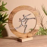 Сувенир интерьерный в деревянном кольце &laquo;Танцоры&raquo;, 30&times;8&times;33 см