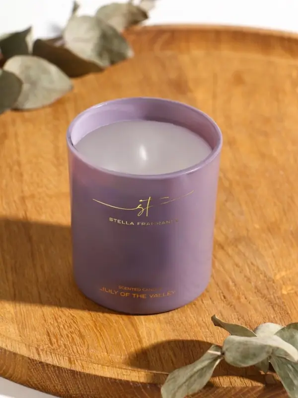 Свеча ароматическая Stella Fragrance 160 гр, Lily of the valley Свеча ароматическая Stella Fragrance 160 гр, Lily of the valley