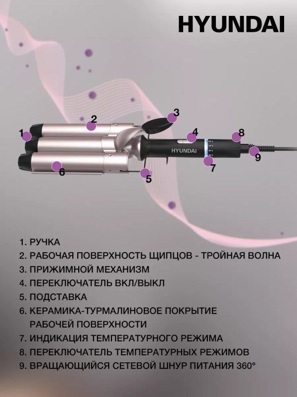 Щипцы H-HS1477 130Вт черный Щипцы H-HS1477 130Вт черный