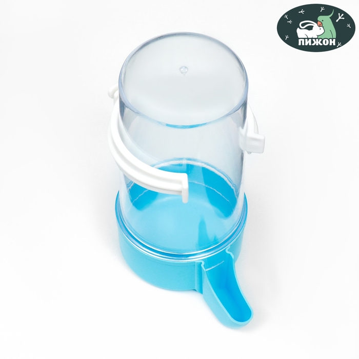 Поилка для птиц 7,3 х 15 см, 480 мл, синяя Поилка для птиц 7,3 х 15 см, 480 мл, синяя