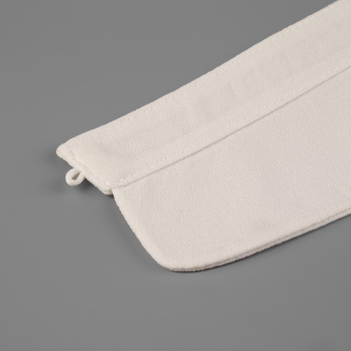 Воротник съёмный, диаметр горловины = 22 см, 42 × 6 см, цвет айвори Воротник съёмный, диаметр горловины = 22 см, 42 × 6 см, цвет айвори