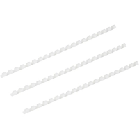 Пружины для переплета пластиковые 21 кольцо, 6 мм, (белые), 100 шт./уп