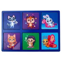 Головоломка геометрическая деревянная &laquo;Квадраты&raquo;, 2 уровень, 2 планшета