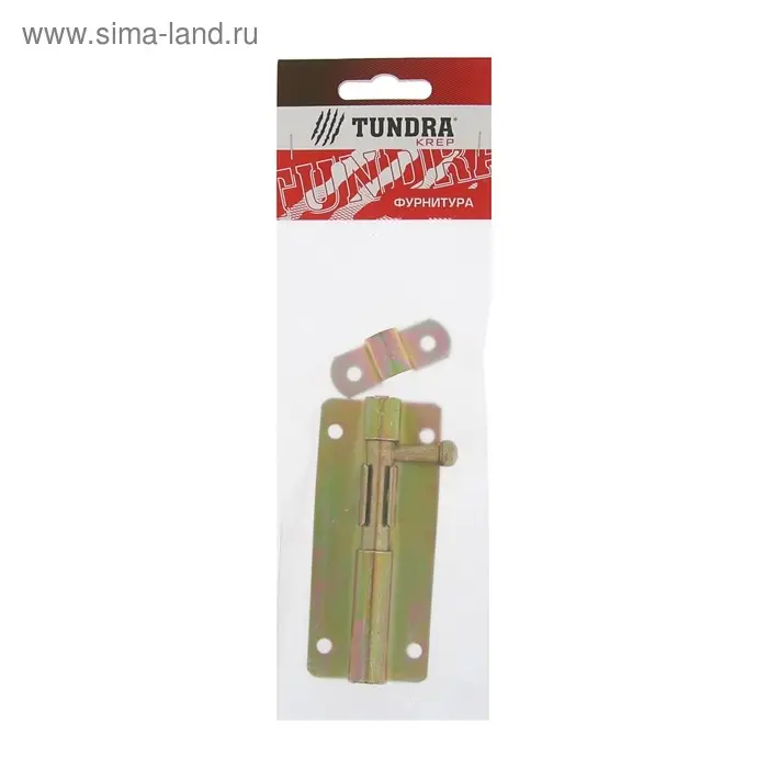 Задвижка дверная ТУНДРА ЗД 005, 100 мм, оцинкованная, 1 шт. Задвижка дверная ТУНДРА ЗД 005, 100 мм, оцинкованная, 1 шт.