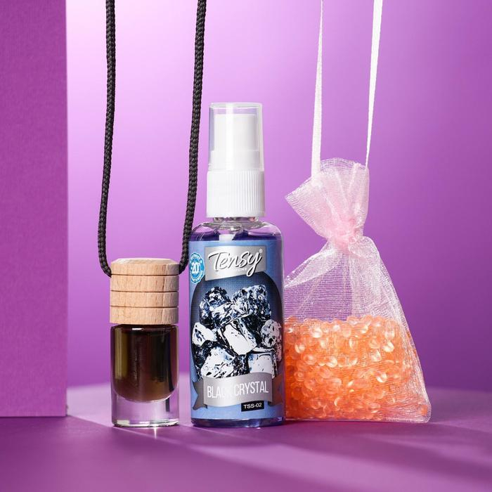 Набор ароматизаторов для авто Tensy, спрей, мешочек, бутылочка Набор ароматизаторов для авто Tensy, спрей, мешочек, бутылочка
