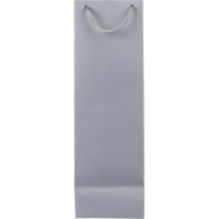 Пакет подарочный бумажный под бутылку Vindemia, серый,75556.10