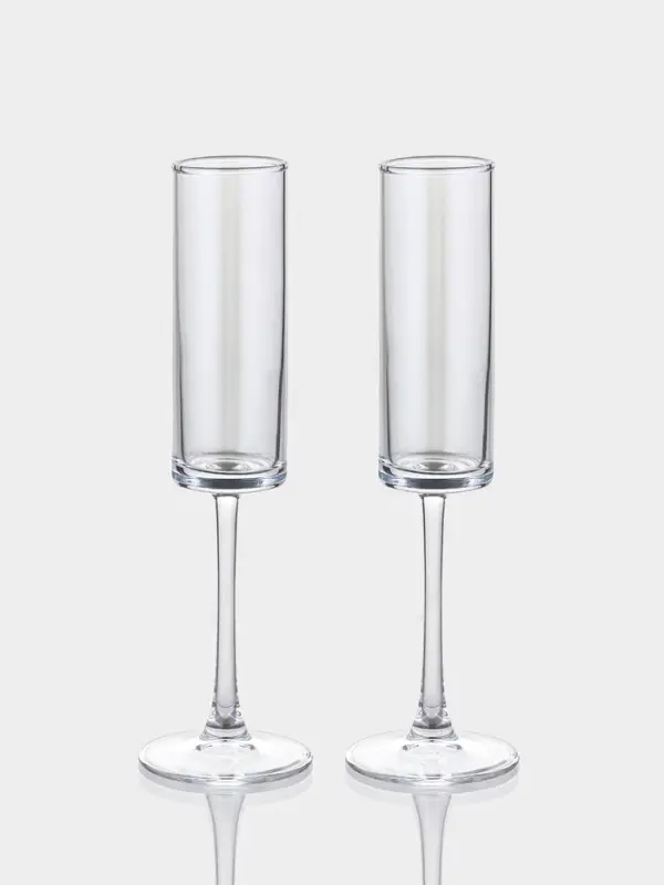 Набор бокалов для шампанского Just for you, 180 мл, 2 шт., 7&times;24 см, стекло, прозрачный