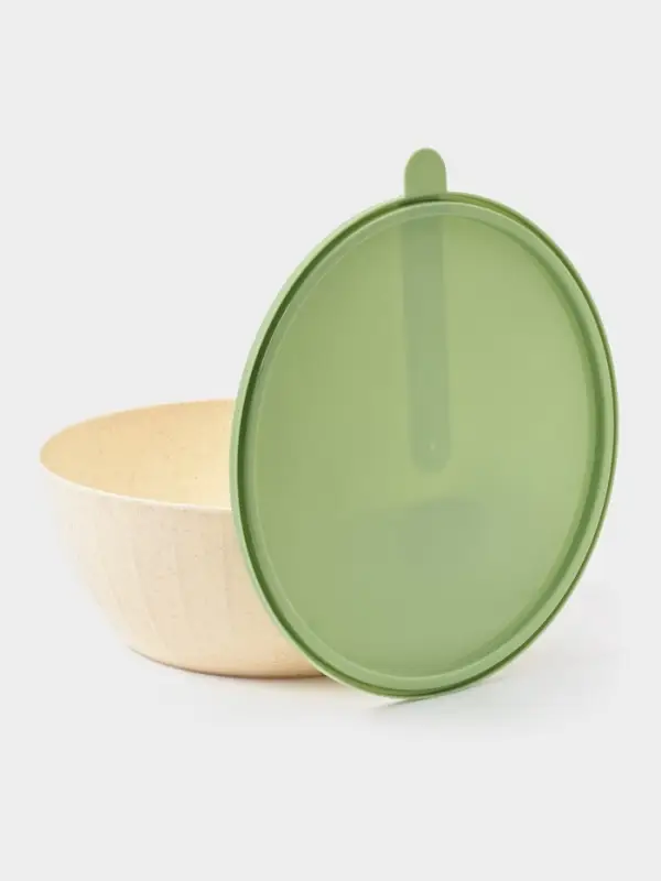 Салатник с крышкой Giaretti Vanilla, 5 л, пластик, МИКС