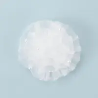 Бант для волос на резинке &laquo;Школьница&raquo;, волна жемчуг, d=9 см, белый