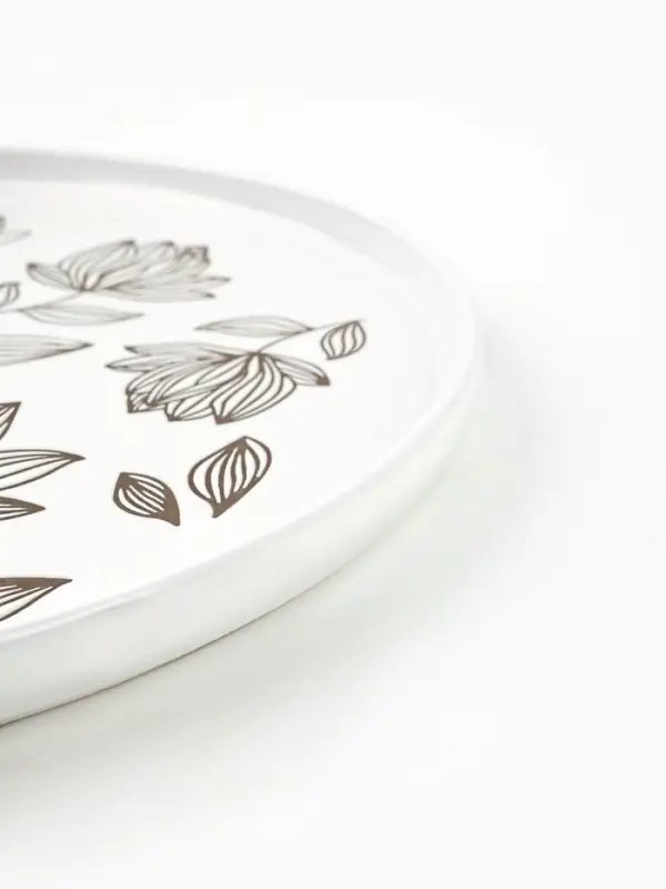 Блюдо керамическое &laquo;Цветочная поляна&raquo;, d=27.3 см, ручная работа