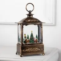 Светодиодная фигура &laquo;Новогодняя деревня&raquo; 14.5&times;22&times;8 см, пластик, от батареек ААх3, USB, свечение тёплое белое