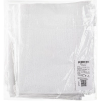 Набор полотенец махровых Luscan/бордюр 380г/м2, 30х50 белый, 10 шт/уп