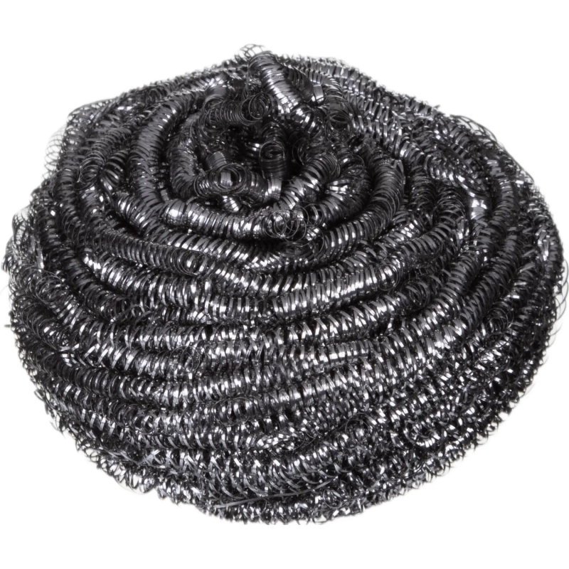 Губка-мочалка для мытья посуды Inox очищающая спираль 40г, 100200