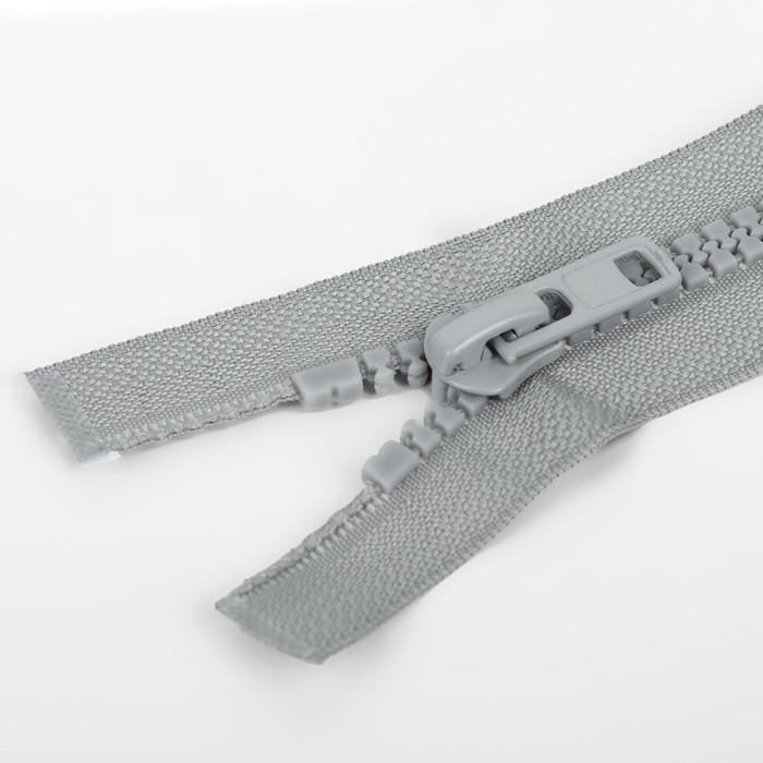 Молния «Трактор», №8, разъёмная, 2 замка, замки автомат, 100 см, цвет серый, цена за 1 штуку Молния «Трактор», №8, разъёмная, 2 замка, замки автомат, 100 см, цвет серый, цена за 1 штуку