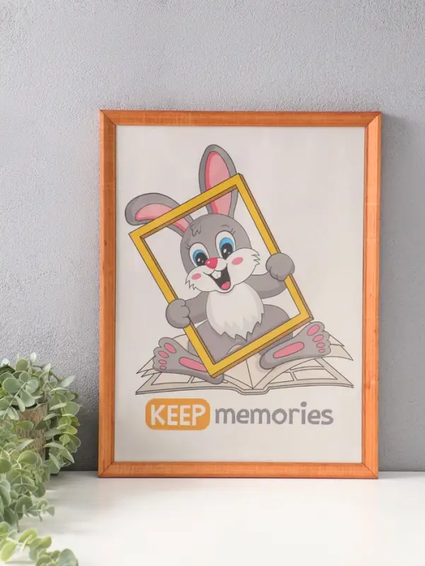 Фоторамка дерево 30х40 см, орех №2 (пластиковый экран)