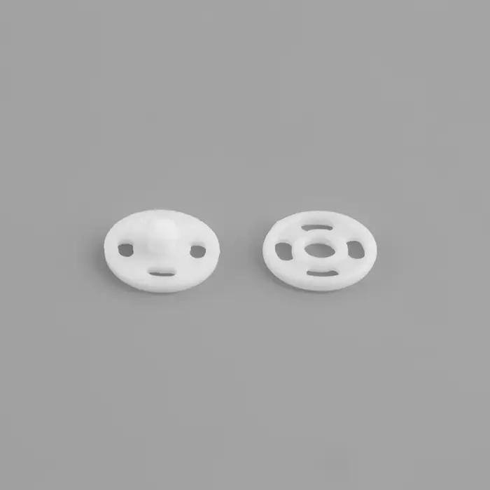 Кнопки пришивные, d=7 мм, 10 шт., белые Кнопки пришивные, d=7 мм, 10 шт., белые