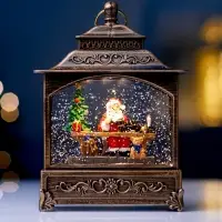 Фигура светодиодная "Дед Мороз" 5.5х14х19.5 см, 3хААА (не в компл.), музыка, USB, Т/БЕЛЫЙ