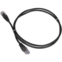Патч-корд TWT TWT-45-45-5.0-BK UTP кат.5e, 5.0 м, черный