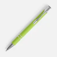 Ручка шариковая Keskus Soft Touch, зеленое яблоко